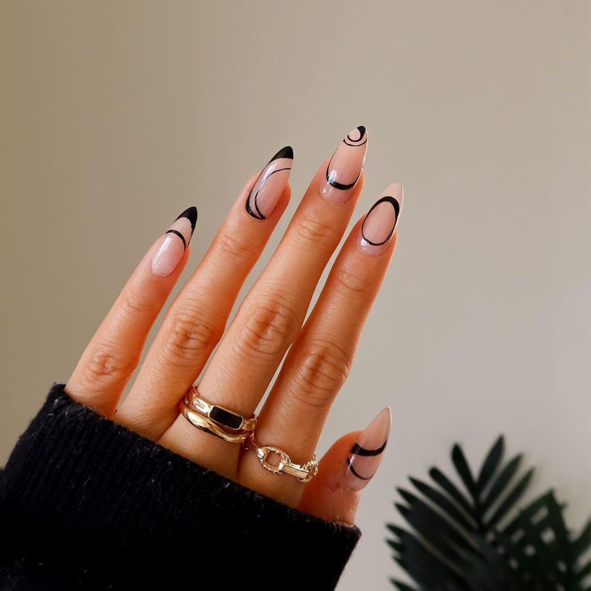 Noir Nude Nail