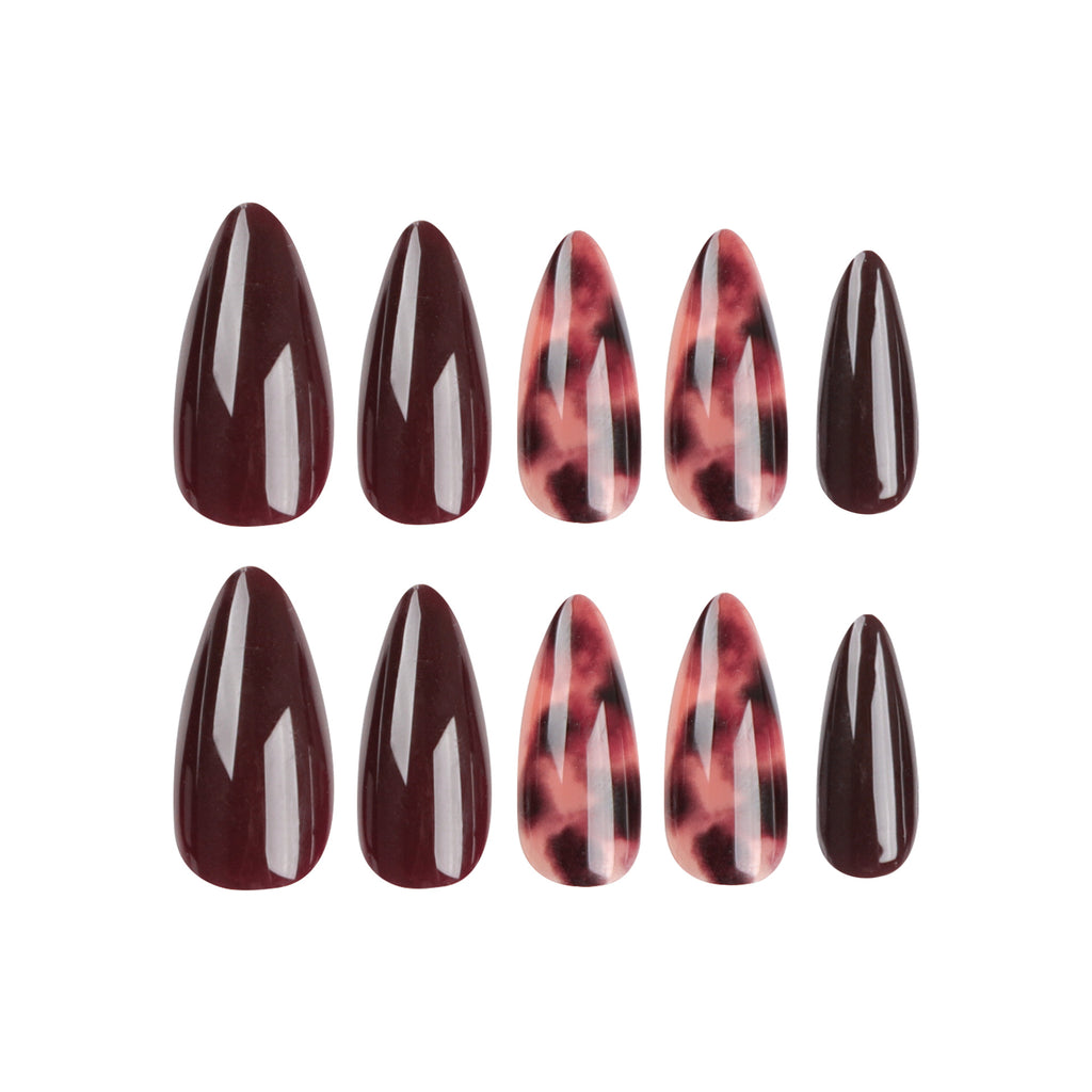Espresso Tortoise shell nails