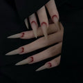 Bloody Mary Long White Nails